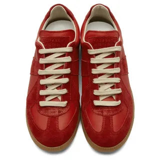 Nappa Leather & Suede Replica Sneakers